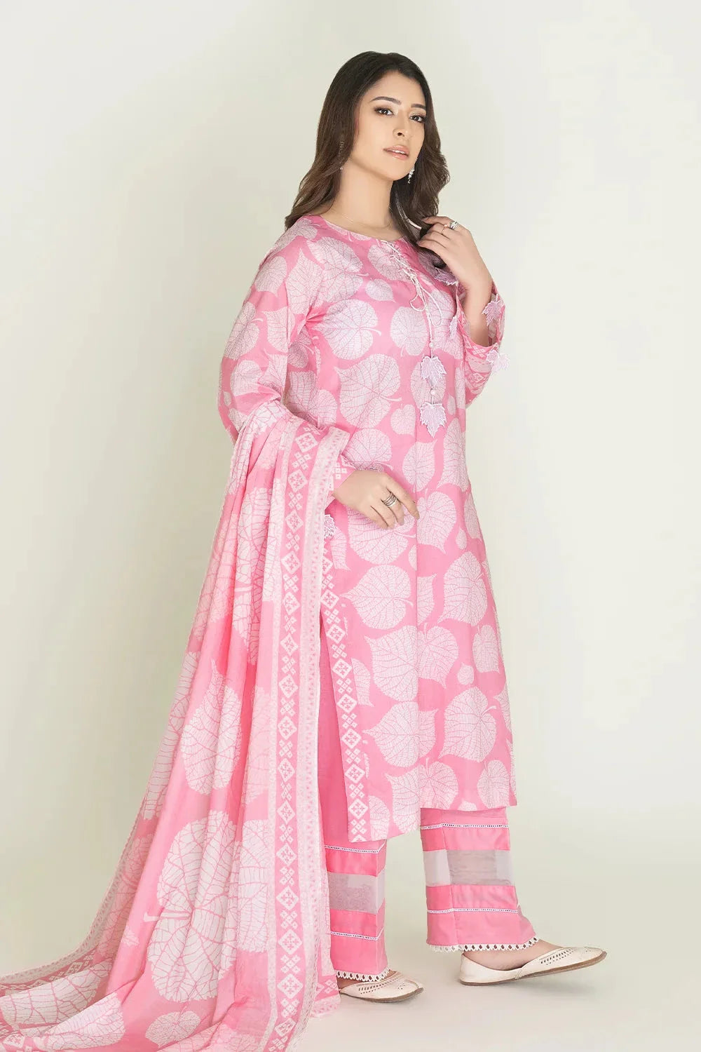 3PC Unstitched Printed Lawn Suit | KLA-3743 Printed KHAS STORES 