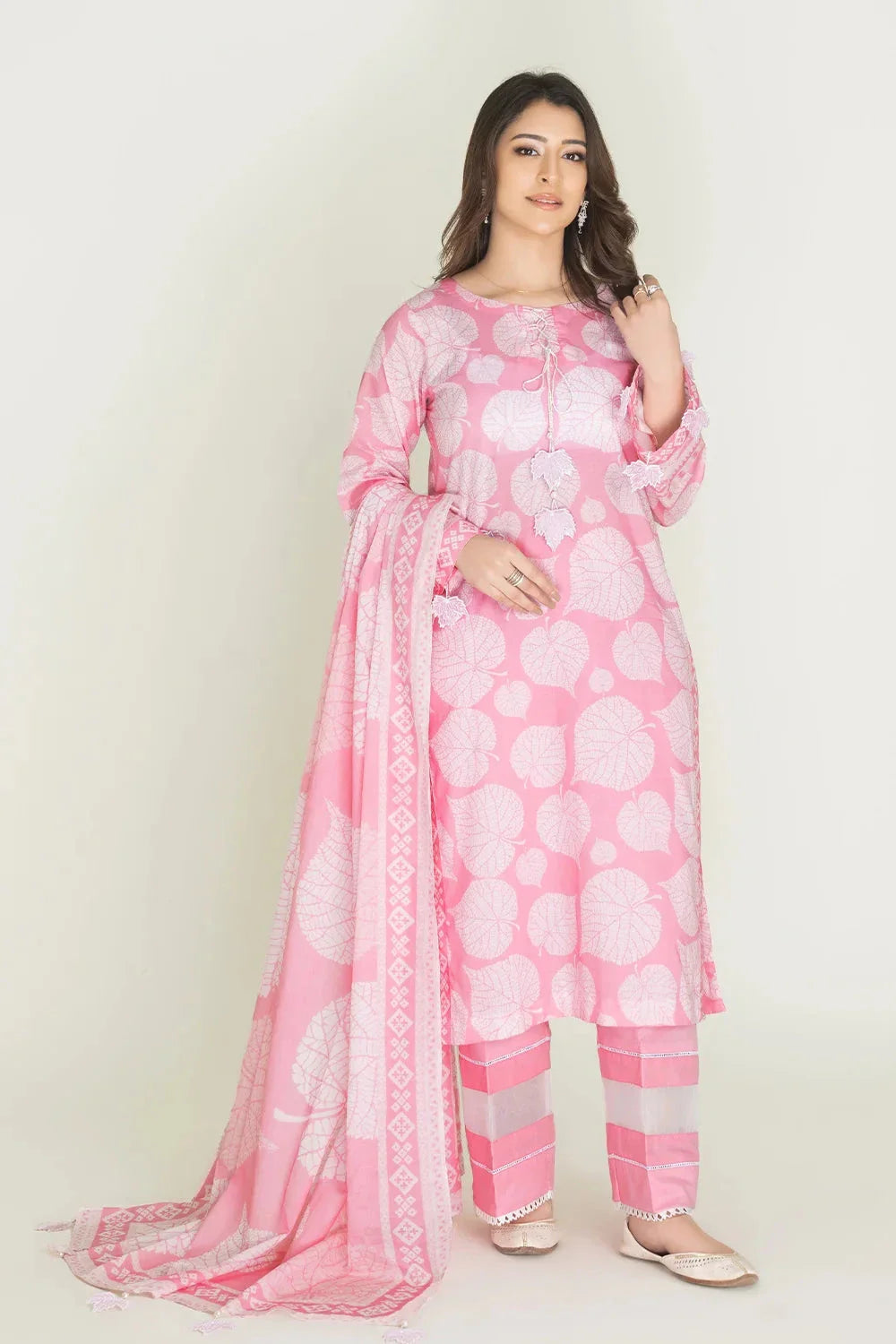 3PC Unstitched Printed Lawn Suit | KLA-3743 Printed KHAS STORES 
