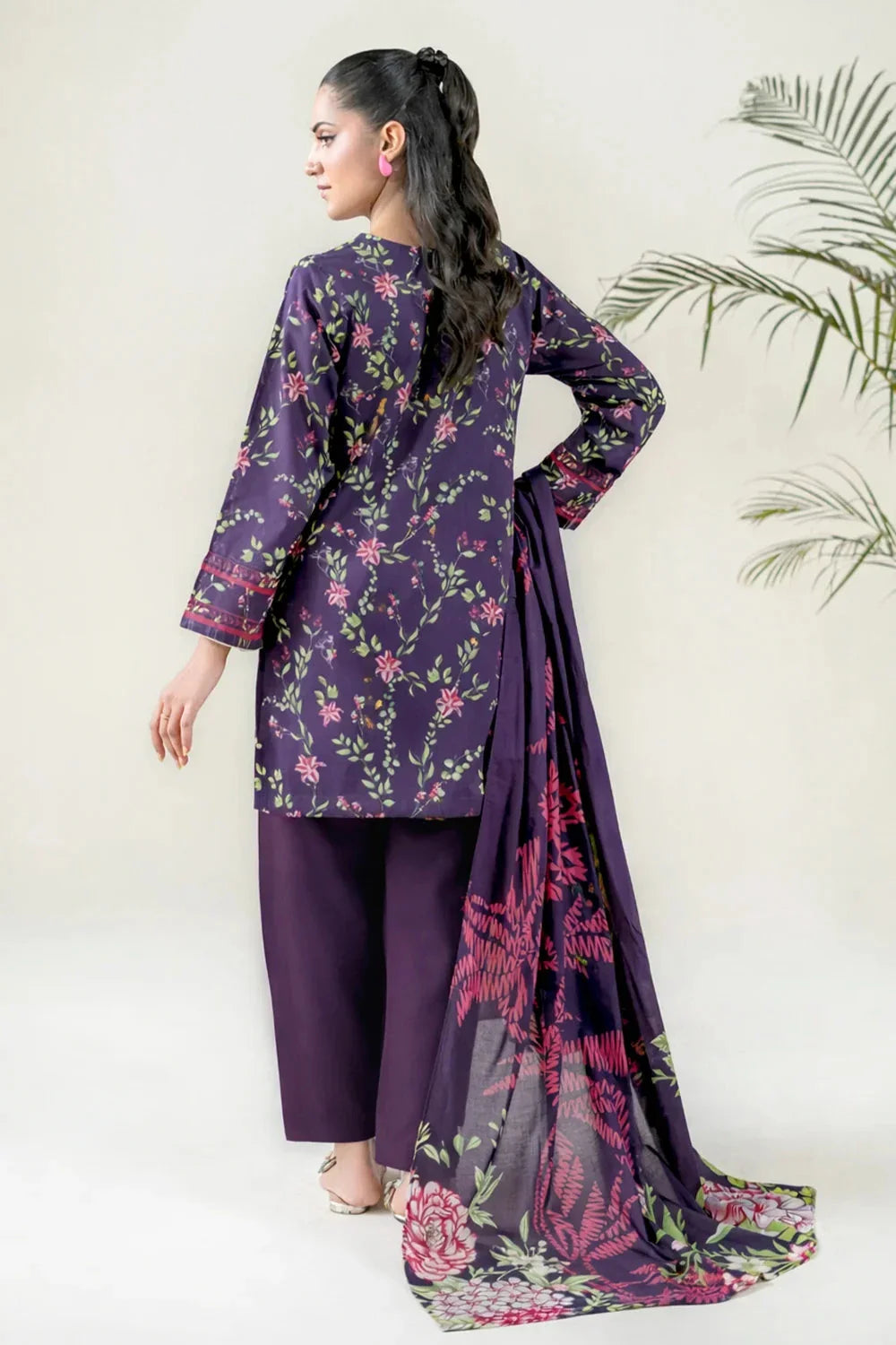 3PC Unstitched Printed Lawn Suit | KLA-3750 Printed KHAS STORES 