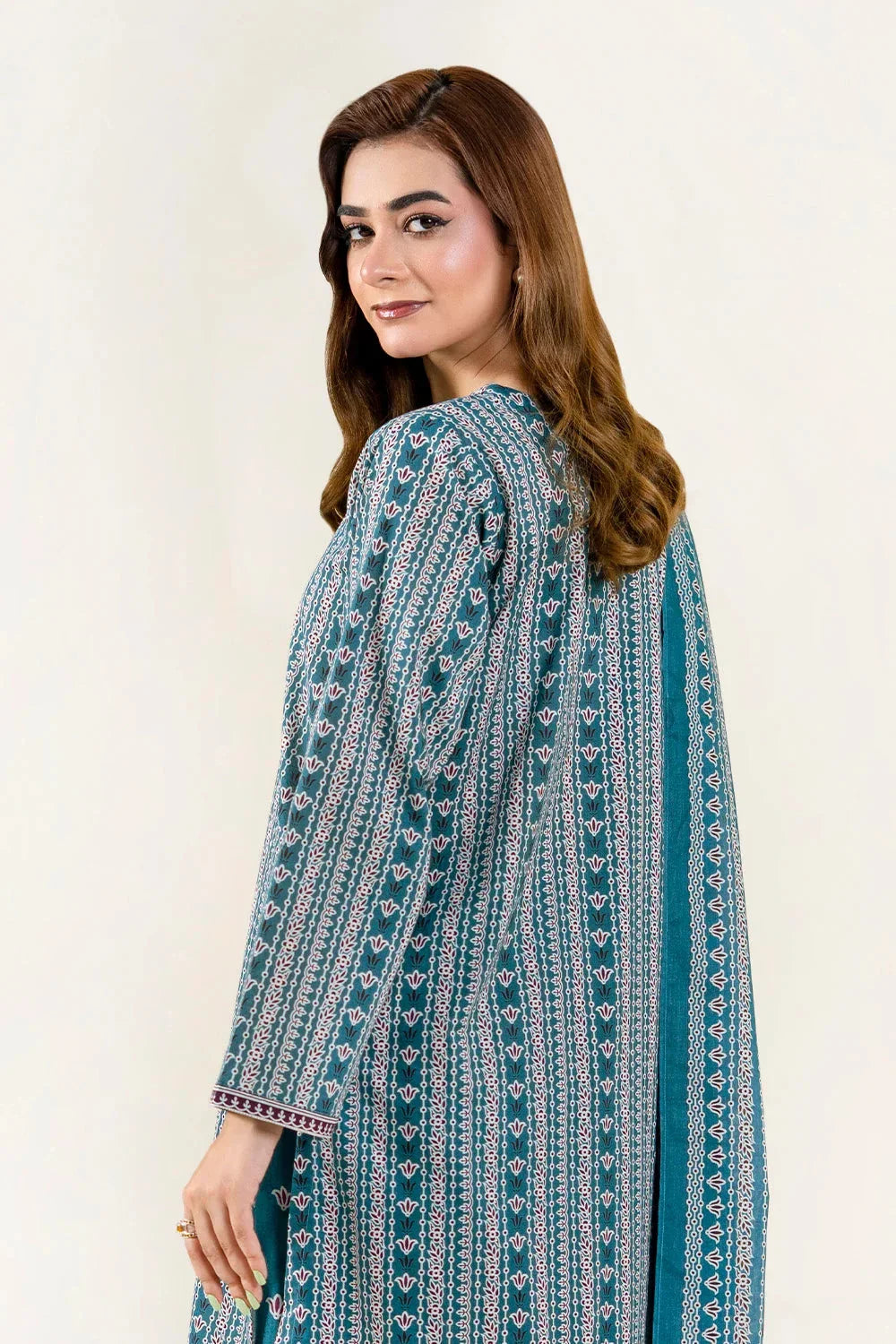 3PC Unstitched Printed Lawn Suit | KLA-3753 Printed KHAS STORES 