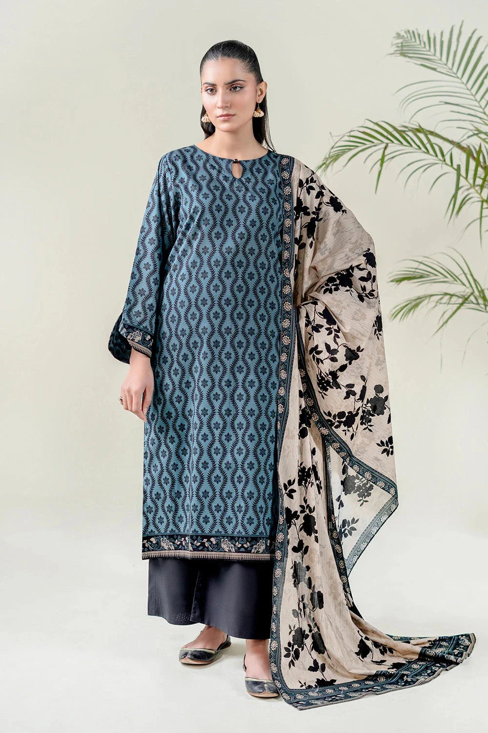 3PC Unstitched Printed Lawn Suit | KLA-3759 Printed KHAS STORES 