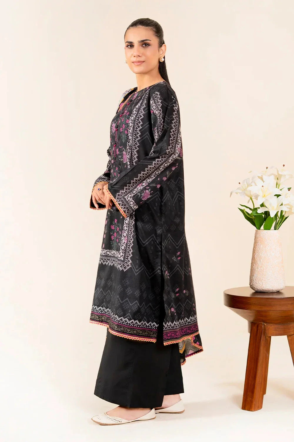3PC Unstitched Printed Lawn Suit | KLA-3763 Printed KHAS STORES 