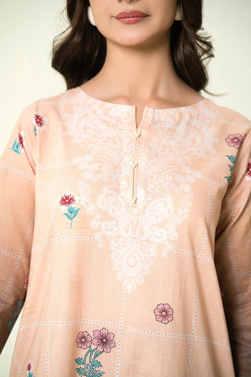 3PC Unstitched Printed Lawn Suit | KLA-3907 Printed KHAS STORES 