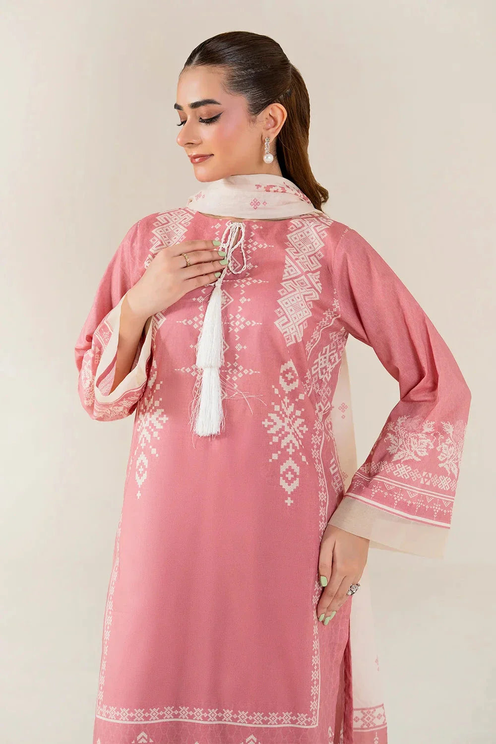 3PC Unstitched Printed Lawn Suit | KLA-3951 Printed KHAS STORES 