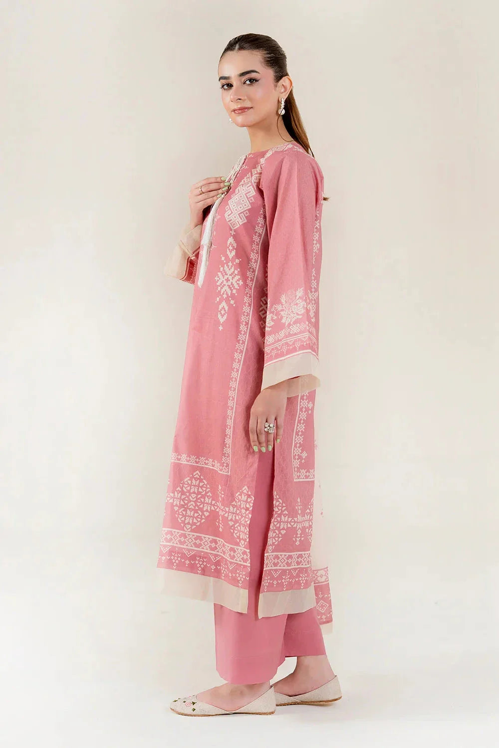 3PC Unstitched Printed Lawn Suit | KLA-3951 Printed KHAS STORES 