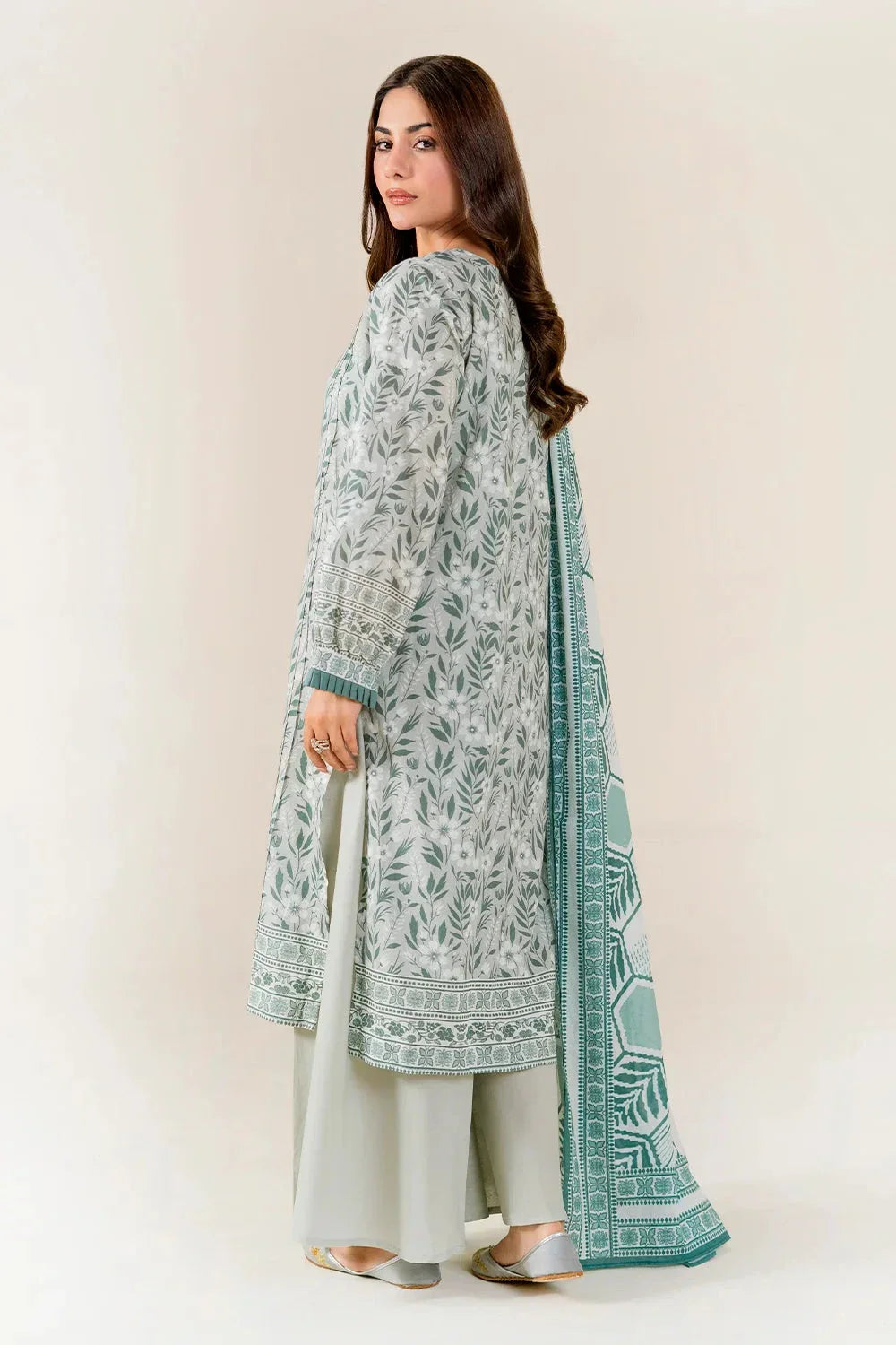 3PC Unstitched Printed Lawn Suit | KLA-3953 Printed KHAS STORES 