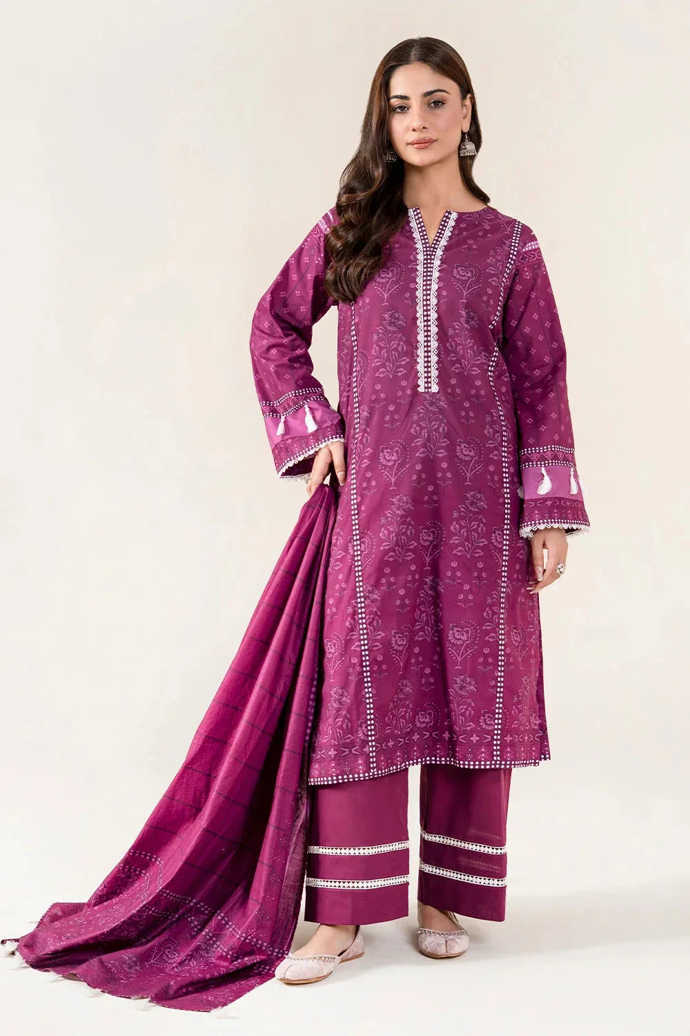 3PC Unstitched Printed Lawn Suit | KLA-3956 Printed KHAS STORES 