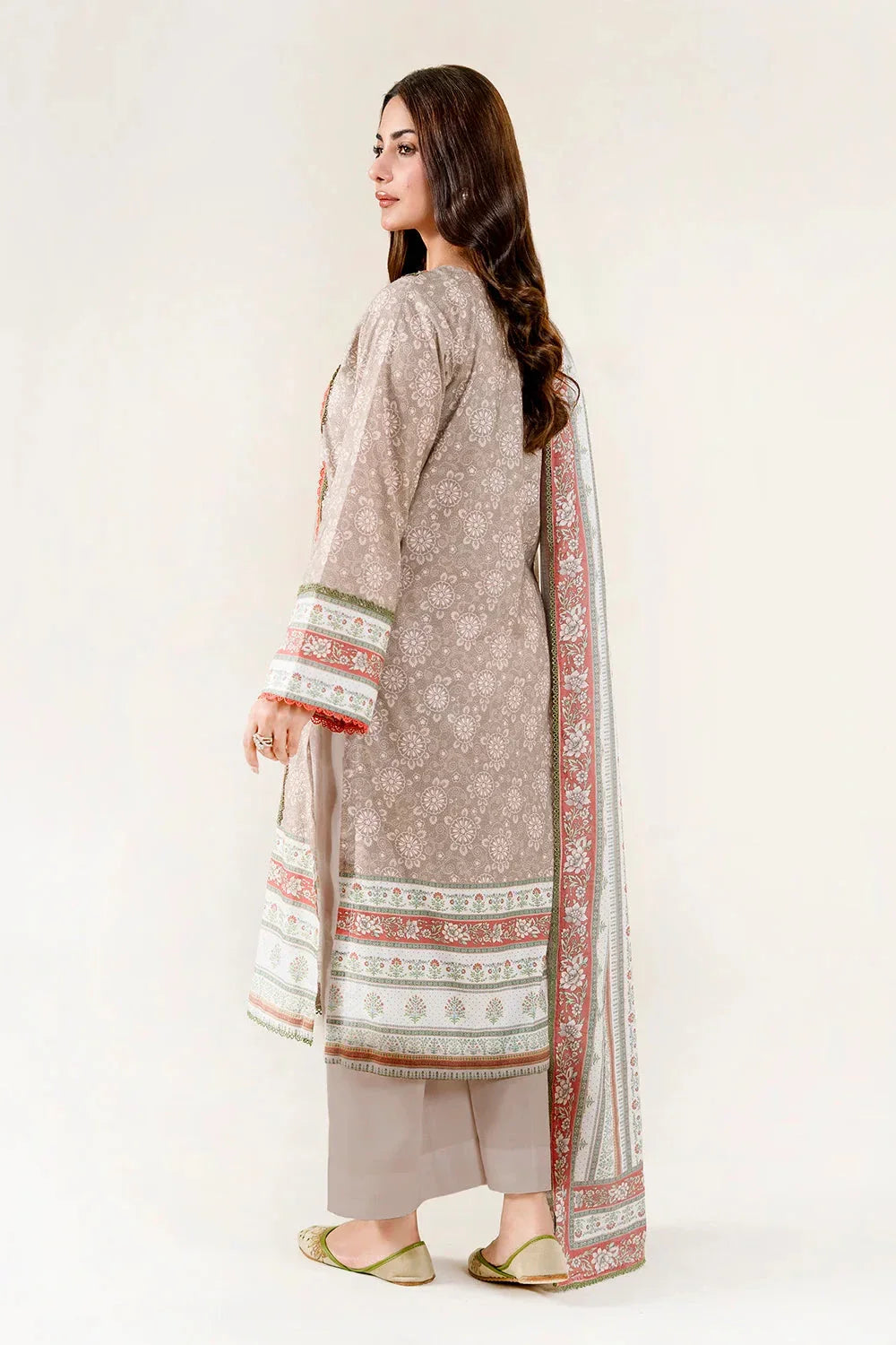 3PC Unstitched Printed Lawn Suit | KLA-3957 Printed KHAS STORES 