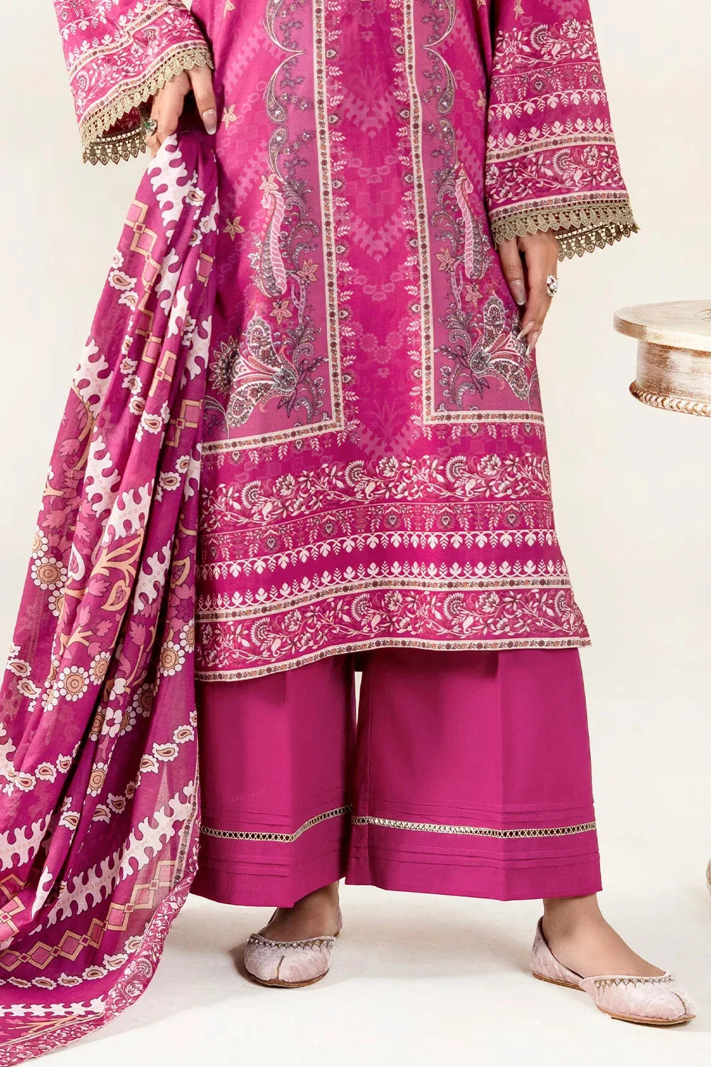 3PC Unstitched Printed Lawn Suit | KLA-3958 Printed KHAS STORES 