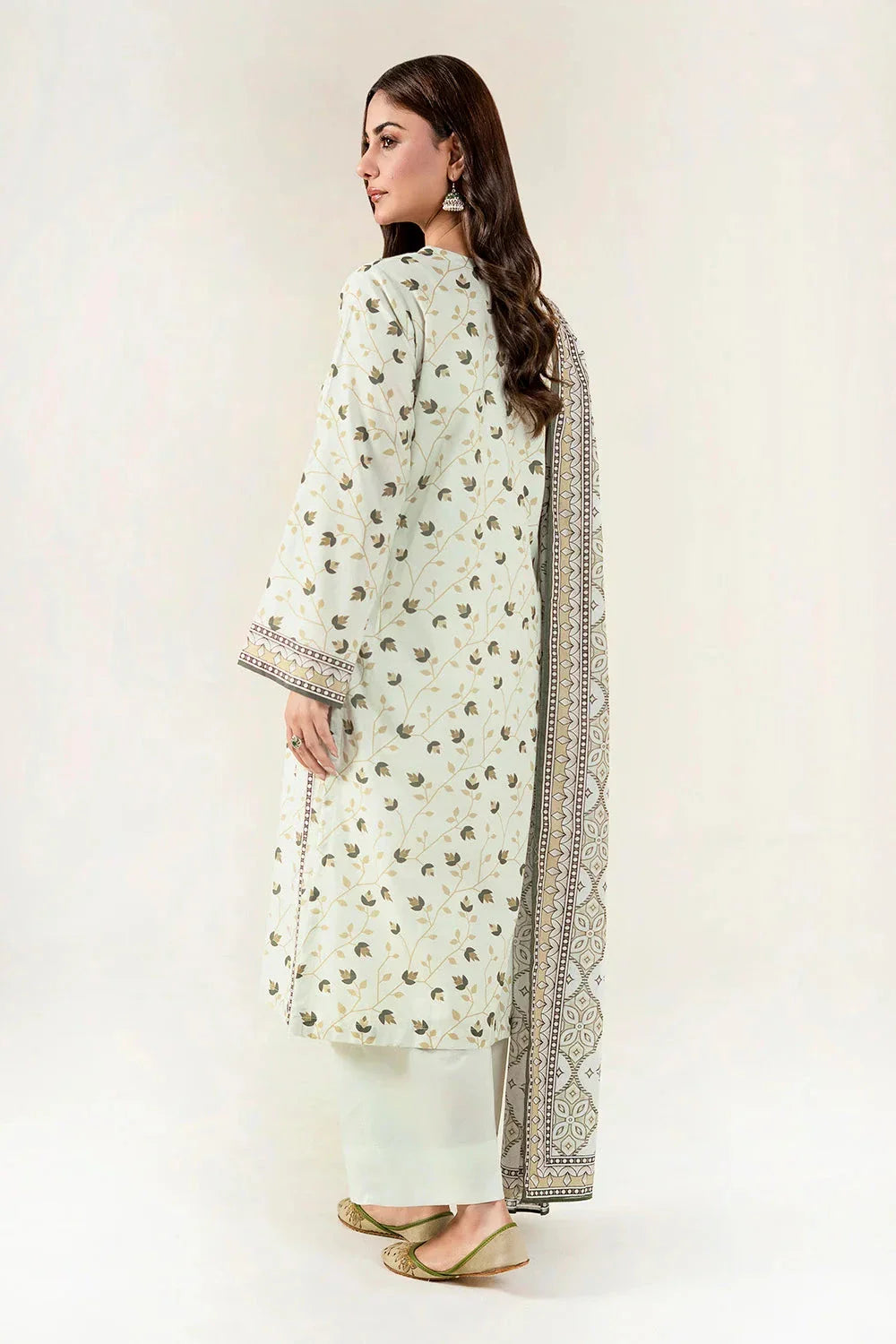3PC Unstitched Printed Lawn Suit | KLA-3980 Printed KHAS STORES 