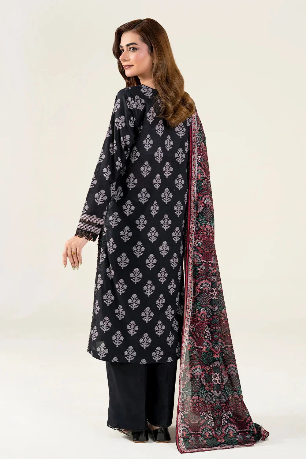 3PC Unstitched Printed Lawn Suit | KLA-3982 Printed KHAS STORES 