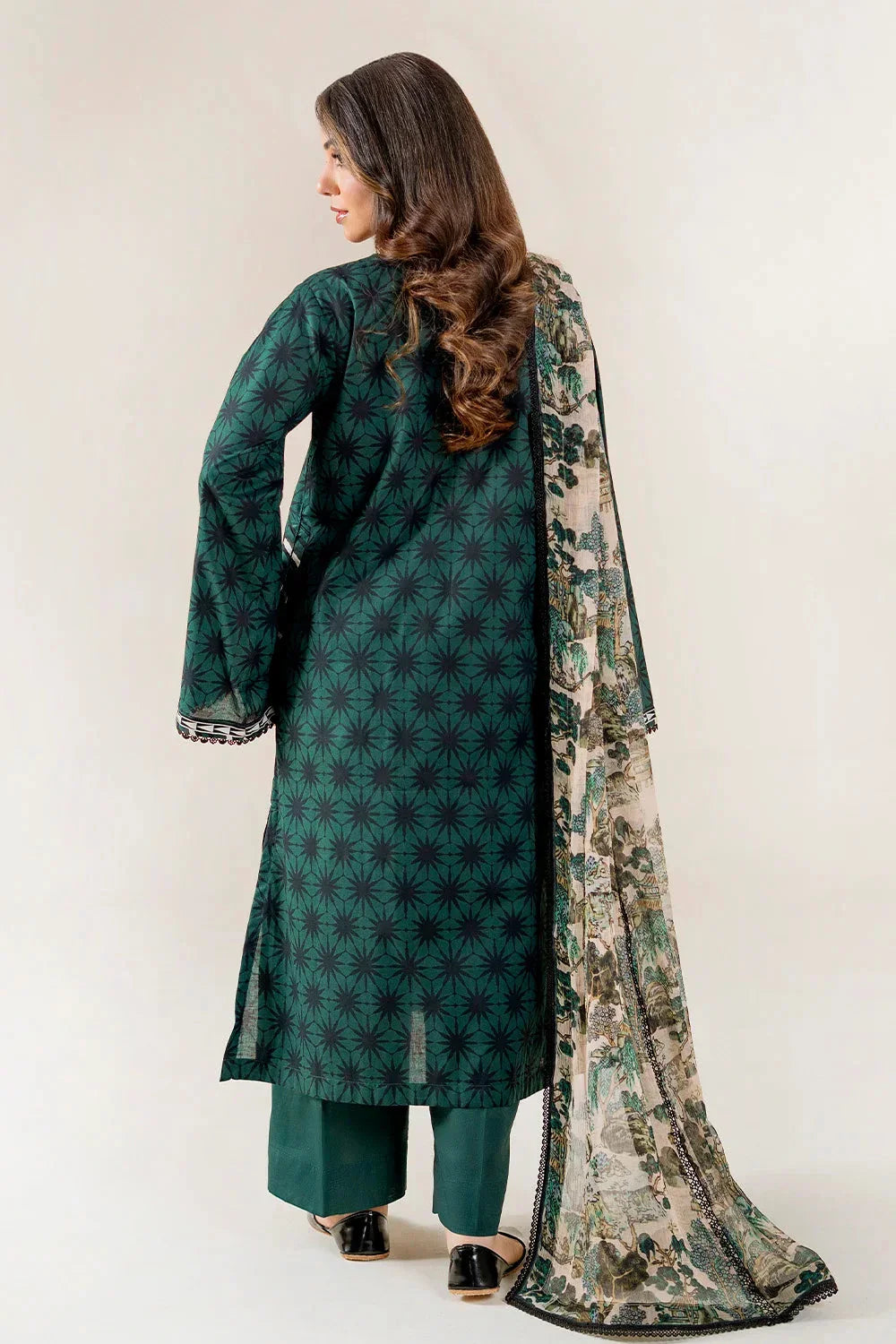 3PC Unstitched Printed Lawn Suit | KLAC-3994 Printed KHAS STORES 
