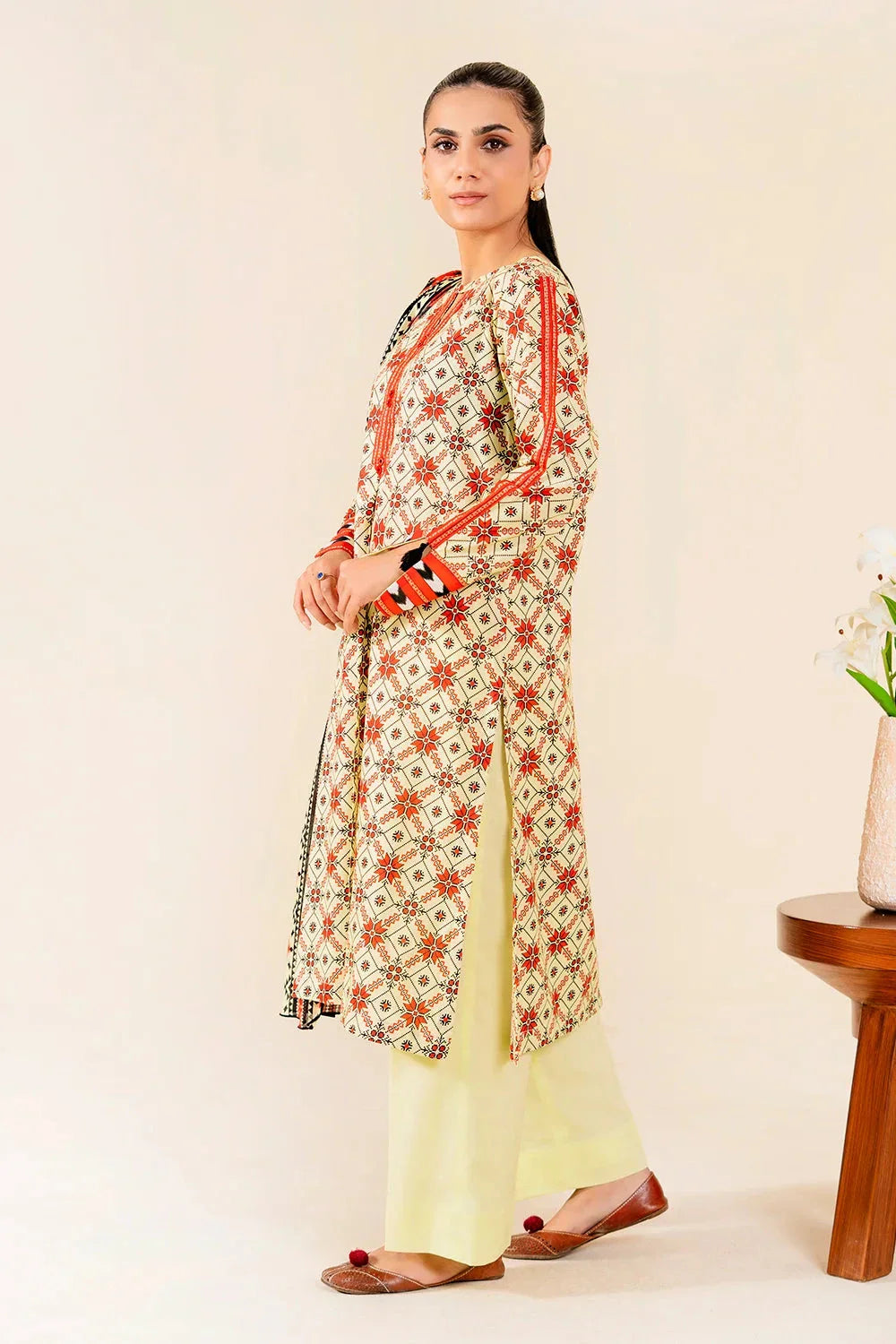 3PC Unstitched Printed Lawn Suit | KLP-3929 Printed KHAS STORES 