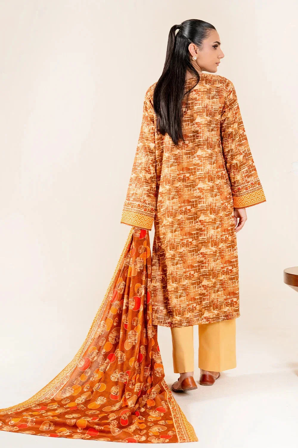 3PC Unstitched Printed Lawn Suit | KLP-3937 Printed KHAS STORES 