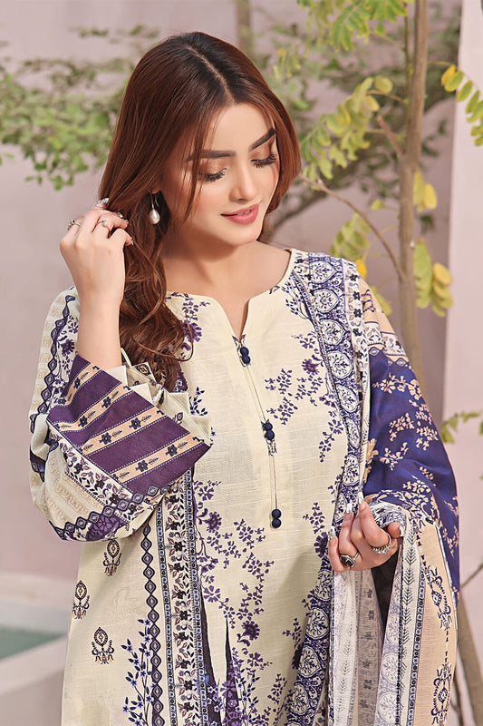 3Pcs Unstitched Khaddar SUIT KKH-2345 KHAS STORES 