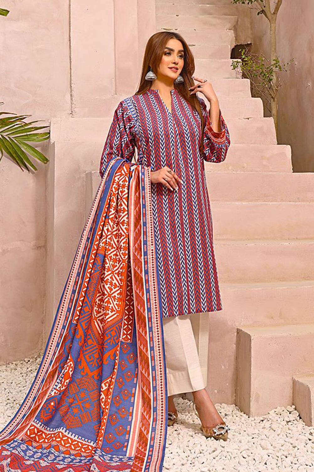 3Pcs Unstitched Khaddar SUIT KKH-2361 KHAS STORES 