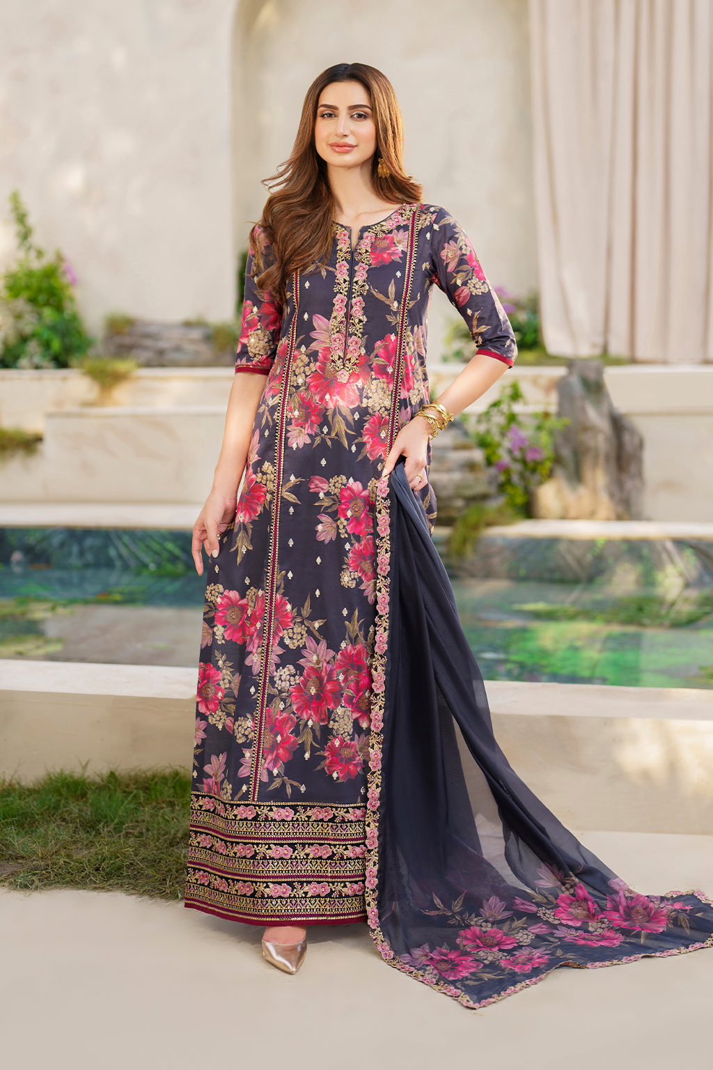 SFL-12 Embroidered Lawn