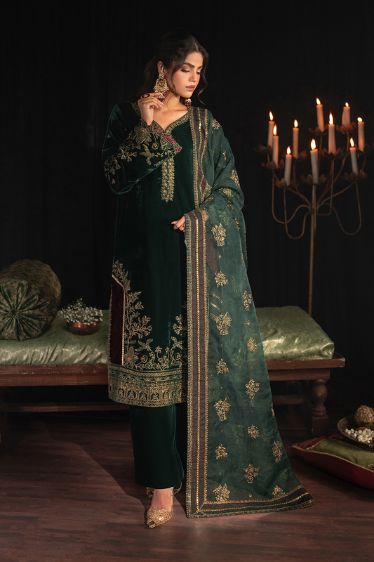 IV-48 Embroidered Velvet - Iznik