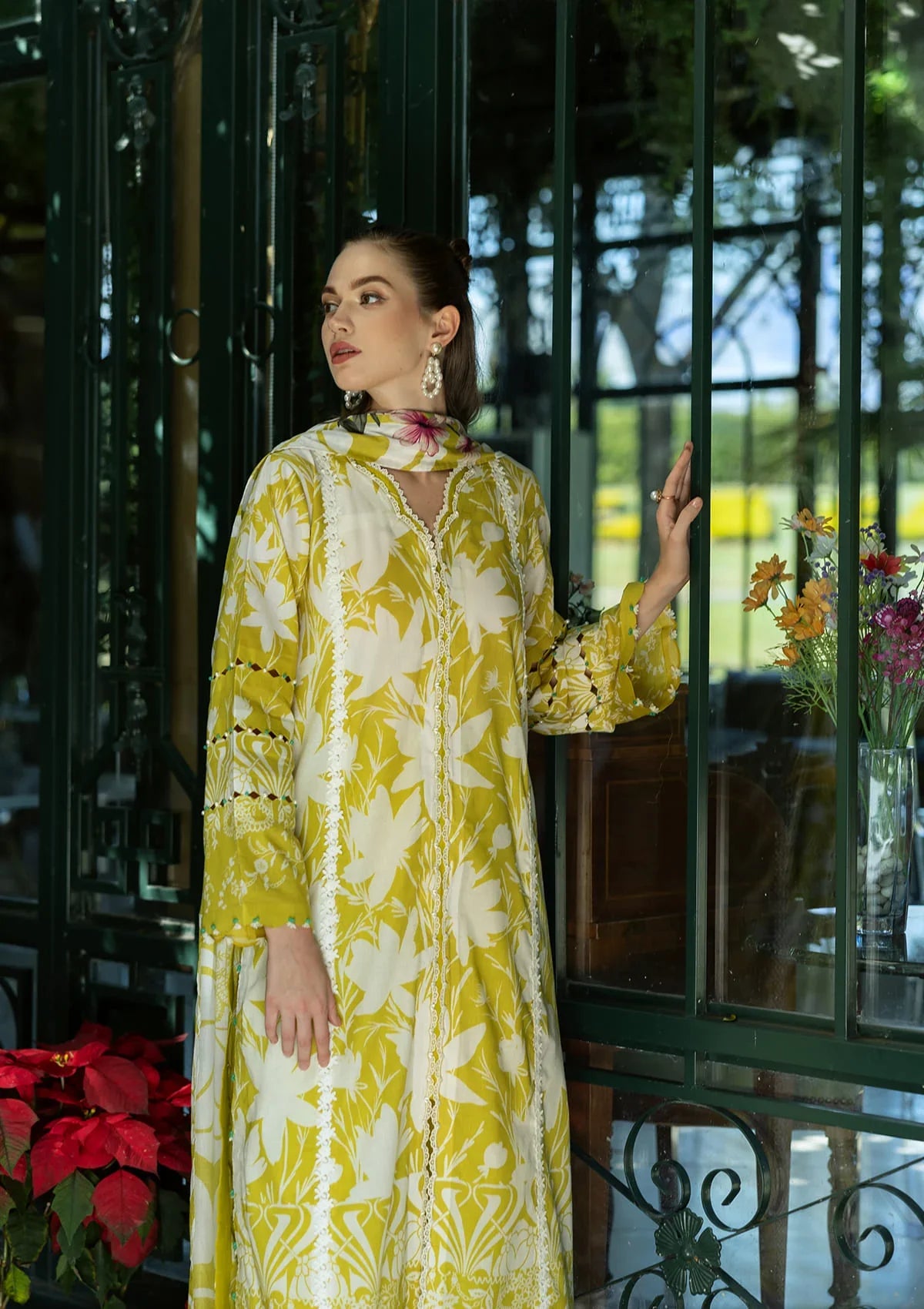 Radiant Lawn Sleeves and lawn shirt from ELAF PRINTS COLLECTION 2025
