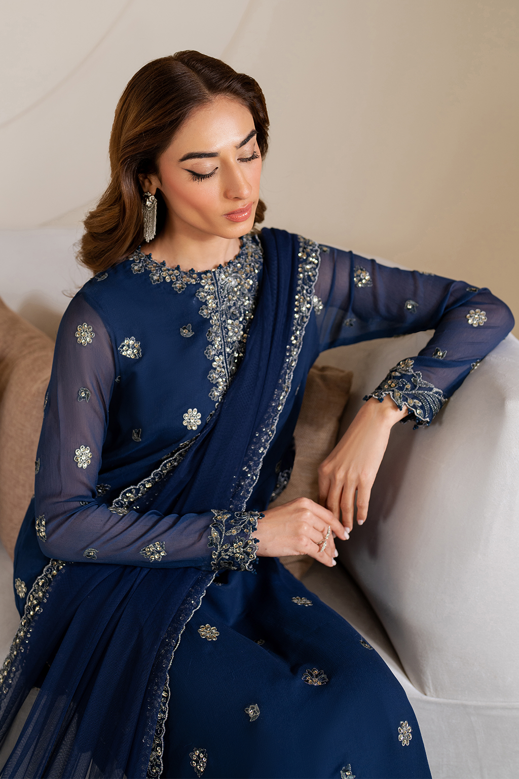 CC-60  Embroidered Net