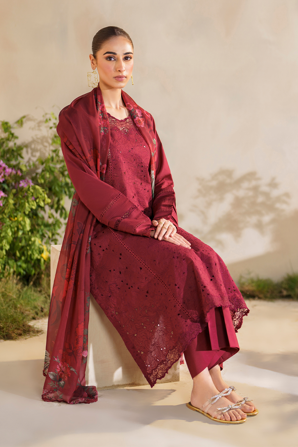 SFL-02 Embroidered Lawn