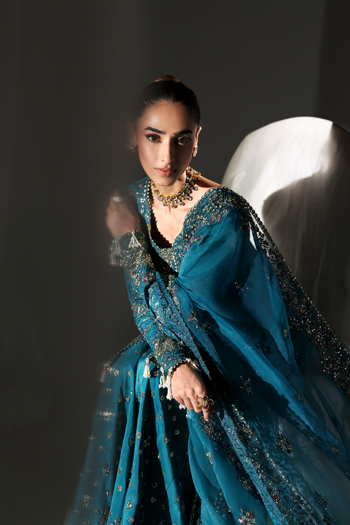 MOONLIT NIGHT - Serein luxe silk by Emaan Adeel at #VogueClothingStudio