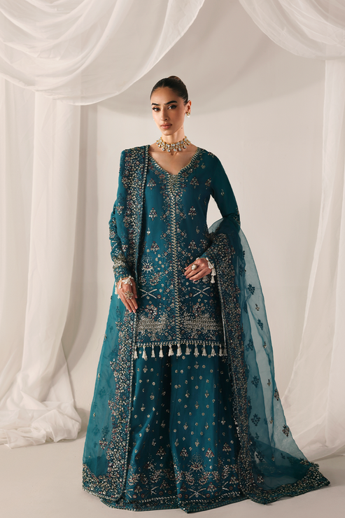 MOONLIT NIGHT - Serein luxe silk by Emaan Adeel at #VogueClothingStudio