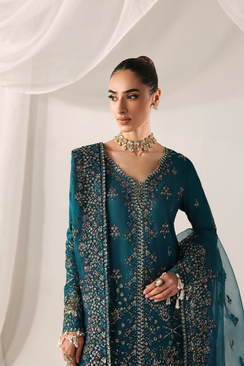 MOONLIT NIGHT - Serein luxe silk by Emaan Adeel at #VogueClothingStudio