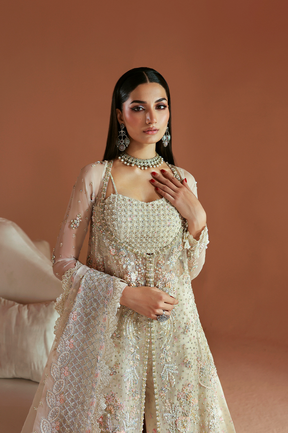 AMARANTH- Celestique wedding formals by Emaan Adeel at #VogueClothingStudio