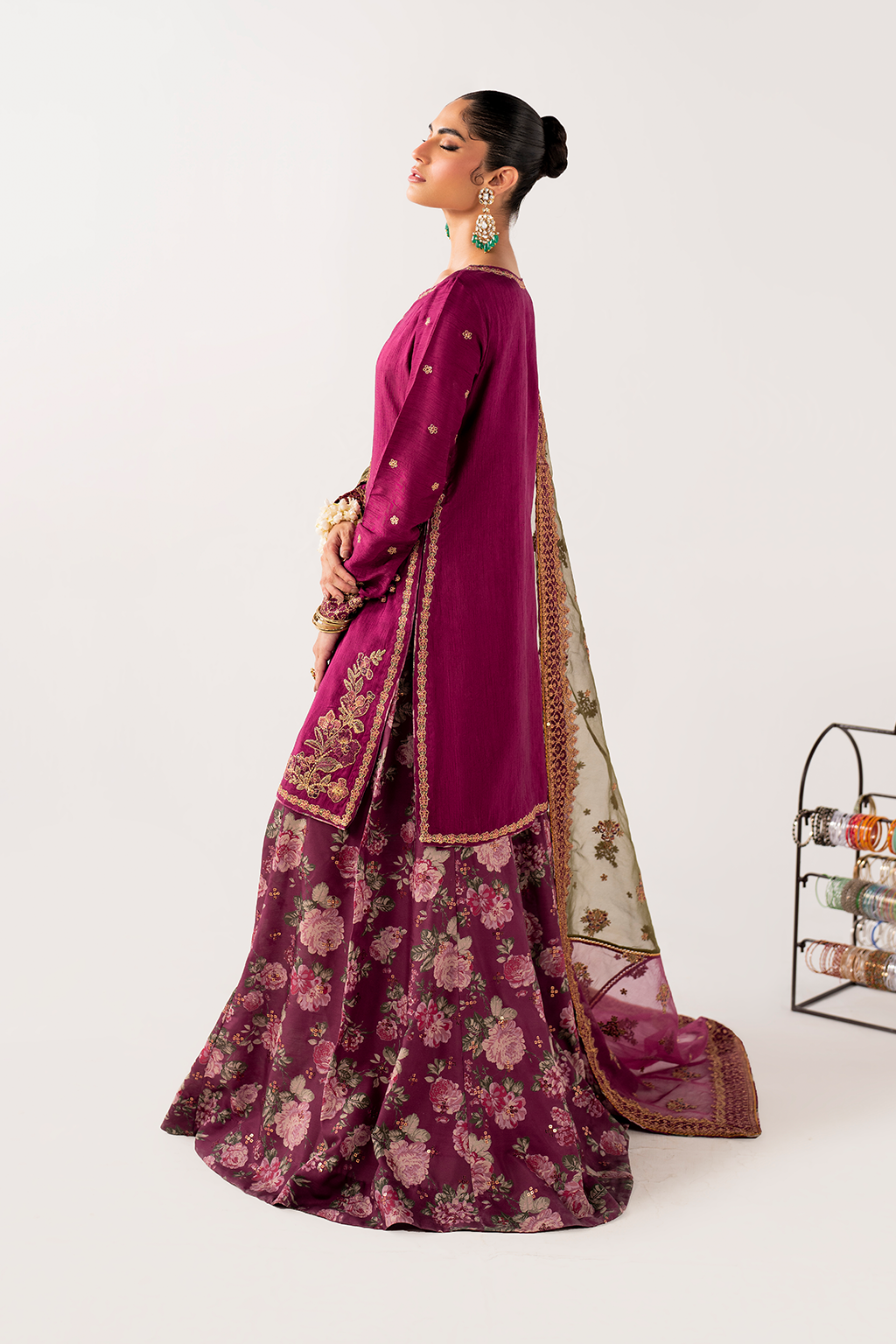 IRS-16 Embroidered Rawsilk