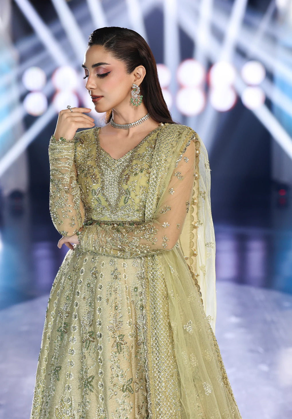 ESH-07 MINT MAJESTY-STARDOM - FORMAL HANDWORK '25 by Elaf Premium at #VogueClothingStudio