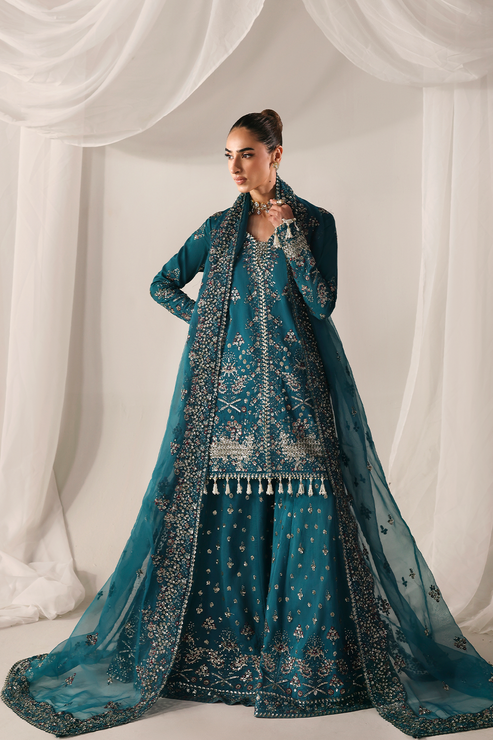 MOONLIT NIGHT - Serein luxe silk by Emaan Adeel at #VogueClothingStudio