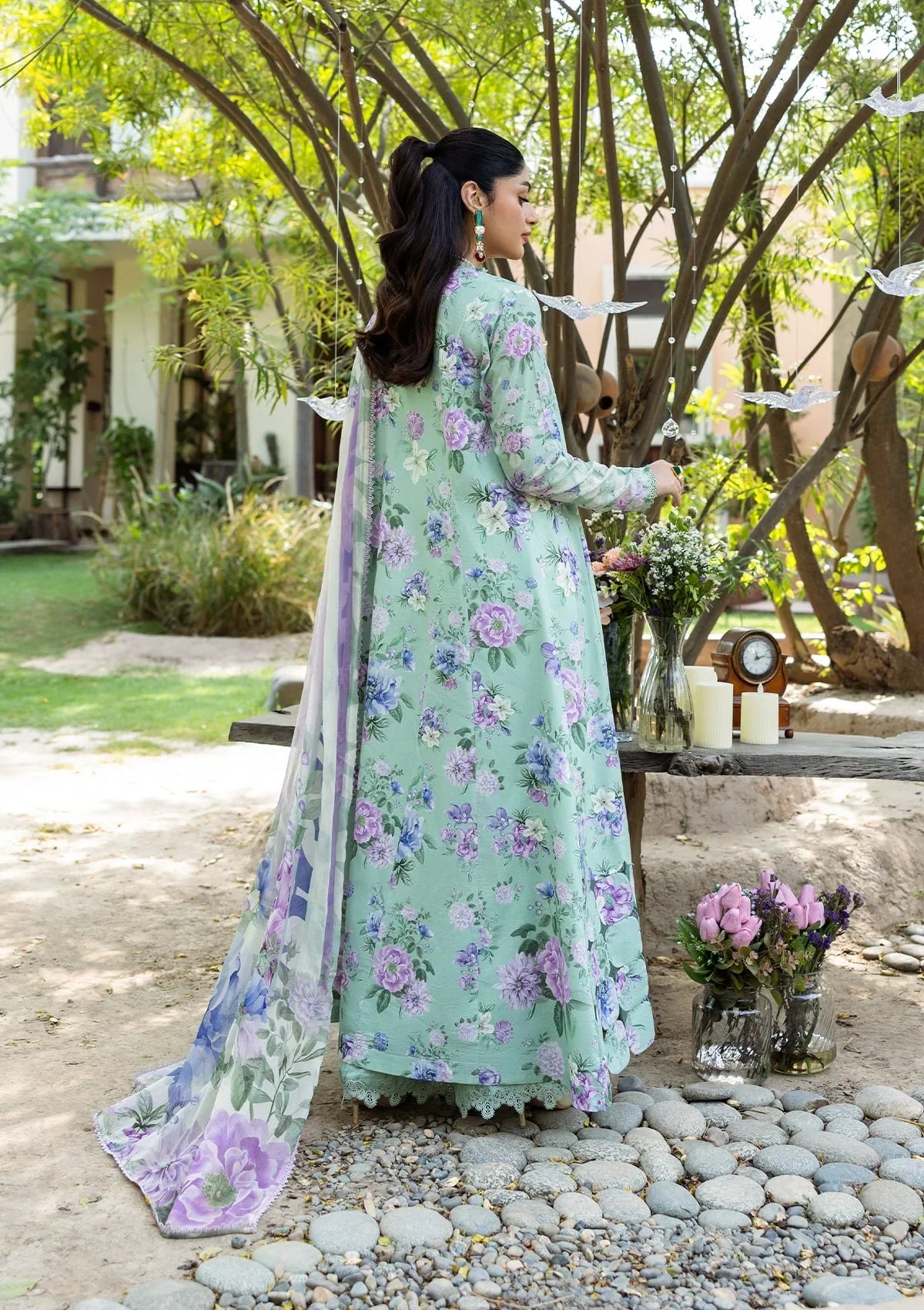 GARDENELLE MULTI FLORALS WITH PASTEL COLOR BASE.