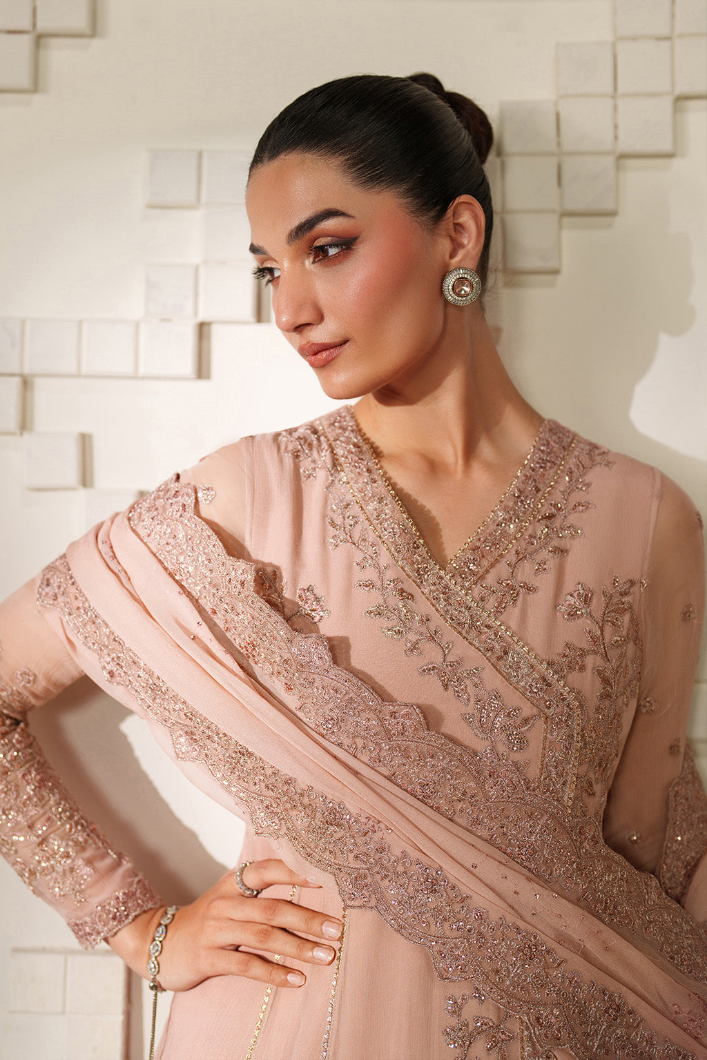 UE-623  Embroidered Chiffon
