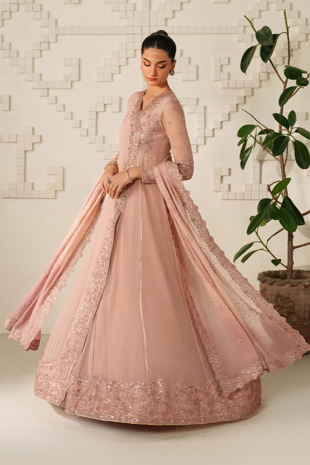 UE-623  Embroidered Chiffon