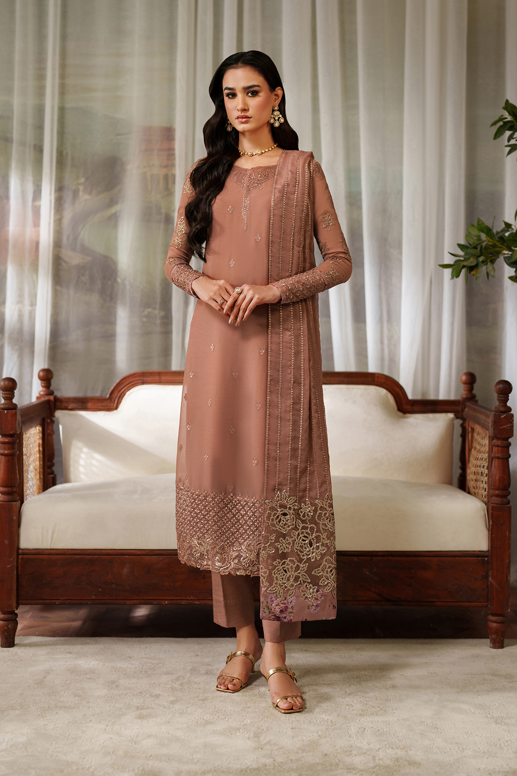 CC-87 Embroidered Chiffon