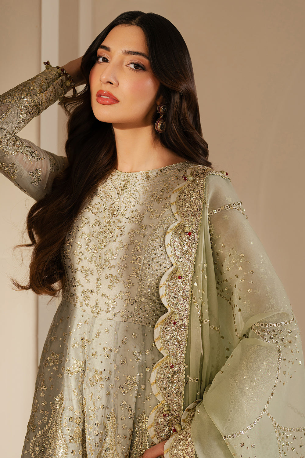 JZ-WF'25-01-0 EMBROIDERED CHIFFON