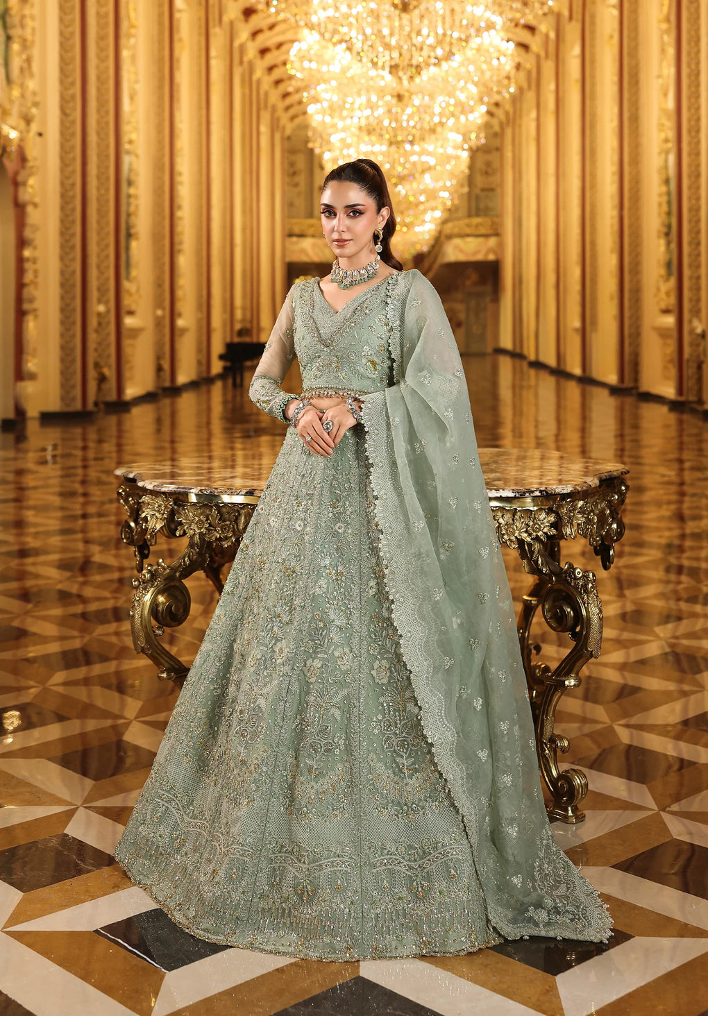 ESH-03 LIME LIGHT - STARDOM - FORMAL HANDWORK '25 by Elaf Premium at #VogueClothingStudio