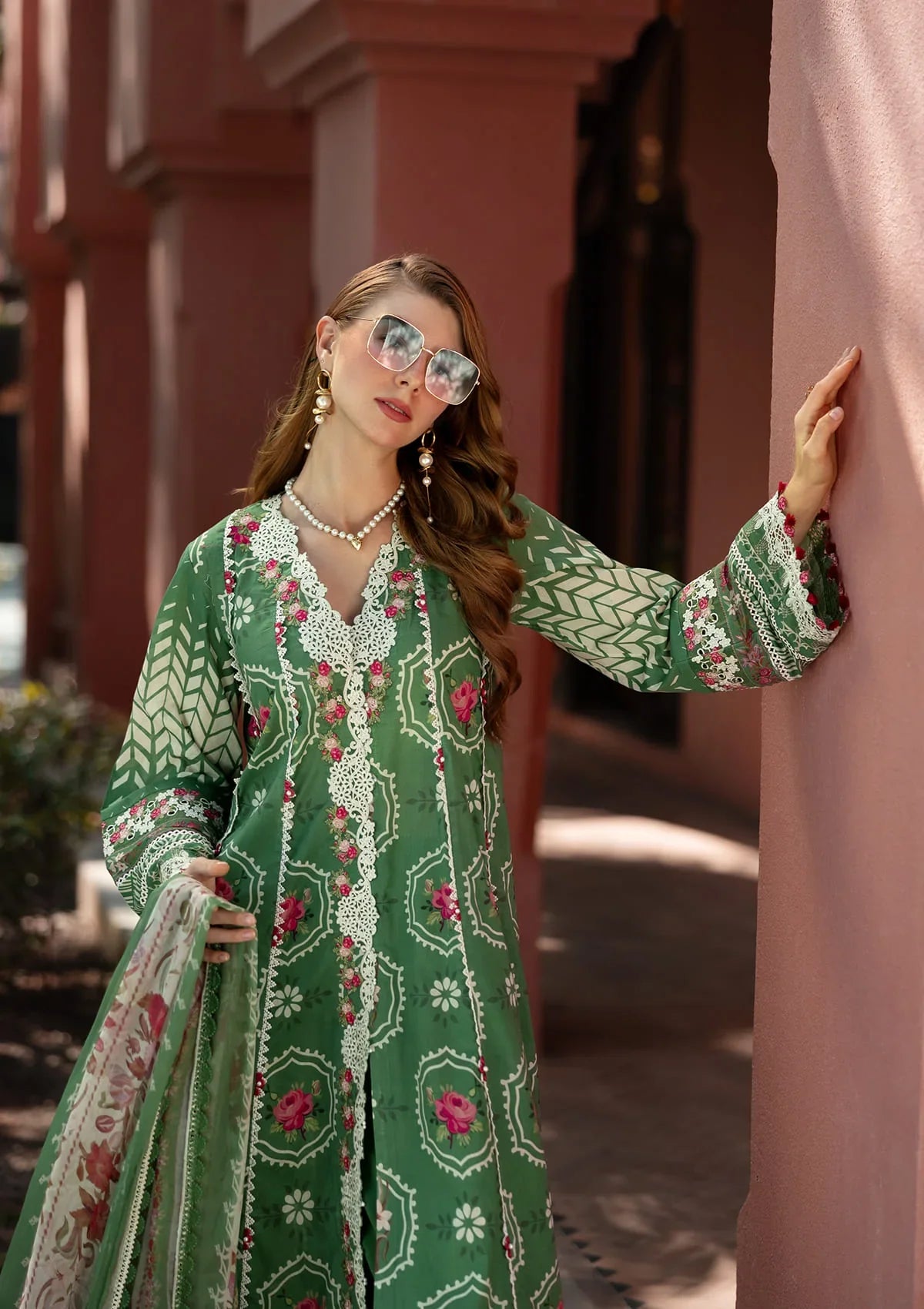 EDEN wearing this beautiful Digital Printed Lawn dress from ELAF SIGNATURE COLLECTION 2025.