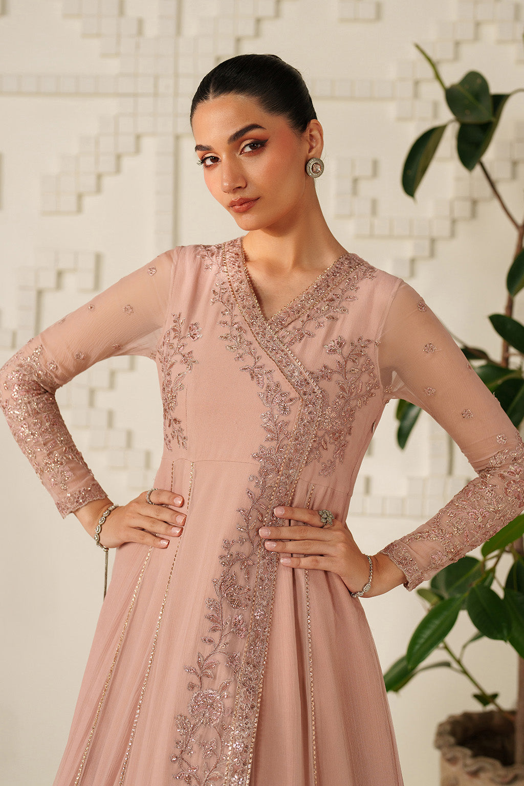 UE-623  Embroidered Chiffon