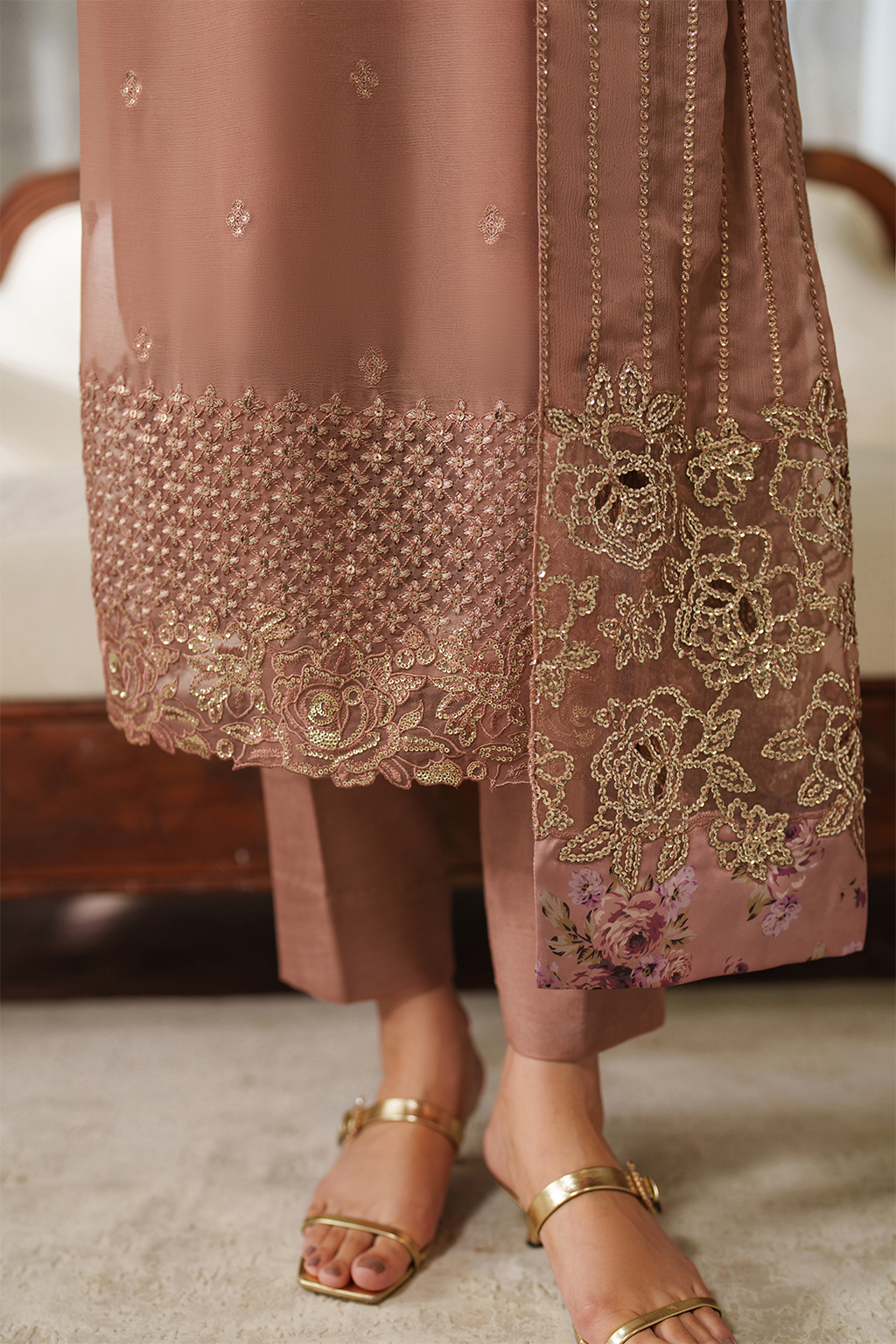 CC-87 Embroidered Chiffon