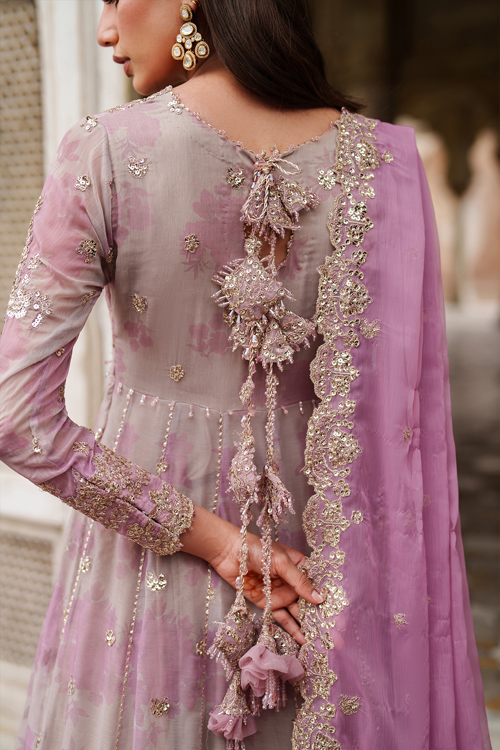 UE-555 Printed Chiffon - Iznik