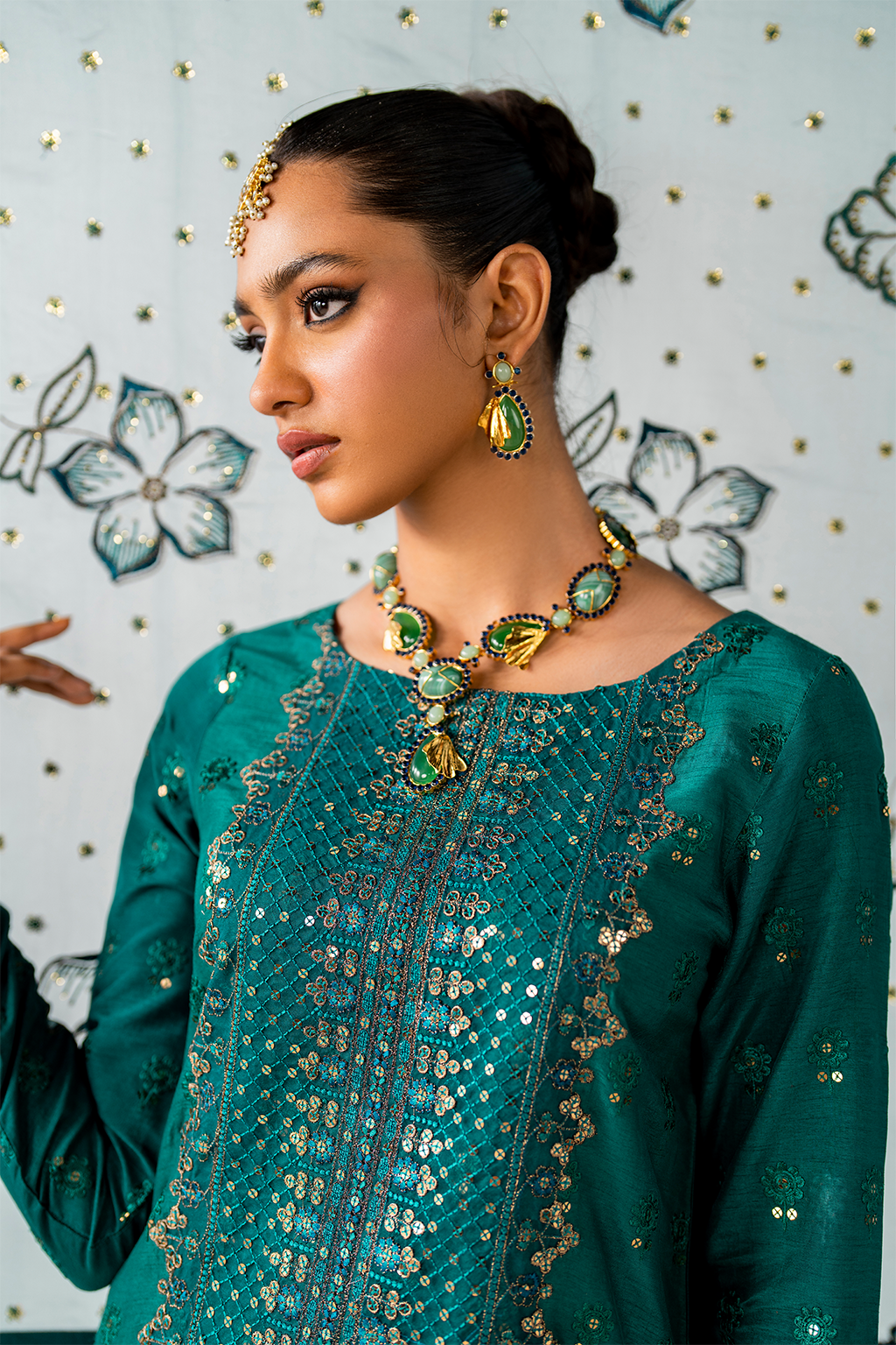 IRS-20 Embroidered Rawsilk