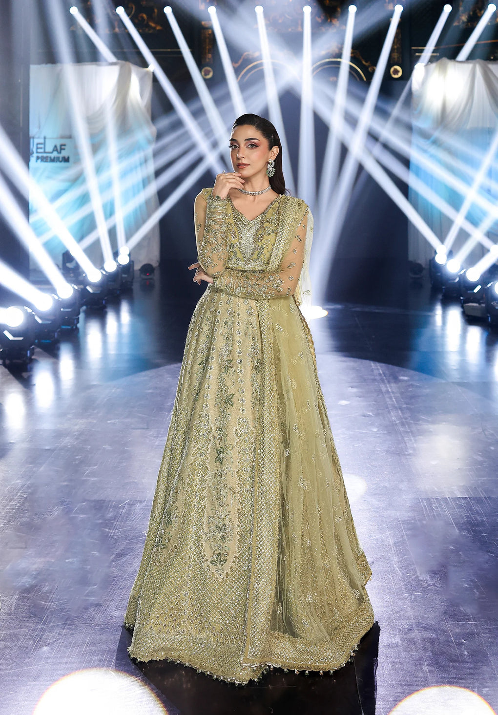 ESH-07 MINT MAJESTY-STARDOM - FORMAL HANDWORK '25 by Elaf Premium at #VogueClothingStudio