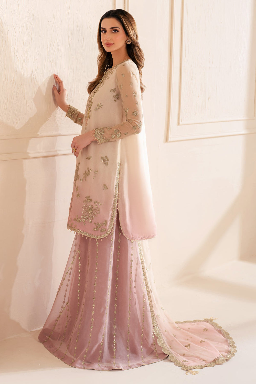 JZ-UC-D3067-0 EMBROIDERED CHIFFON