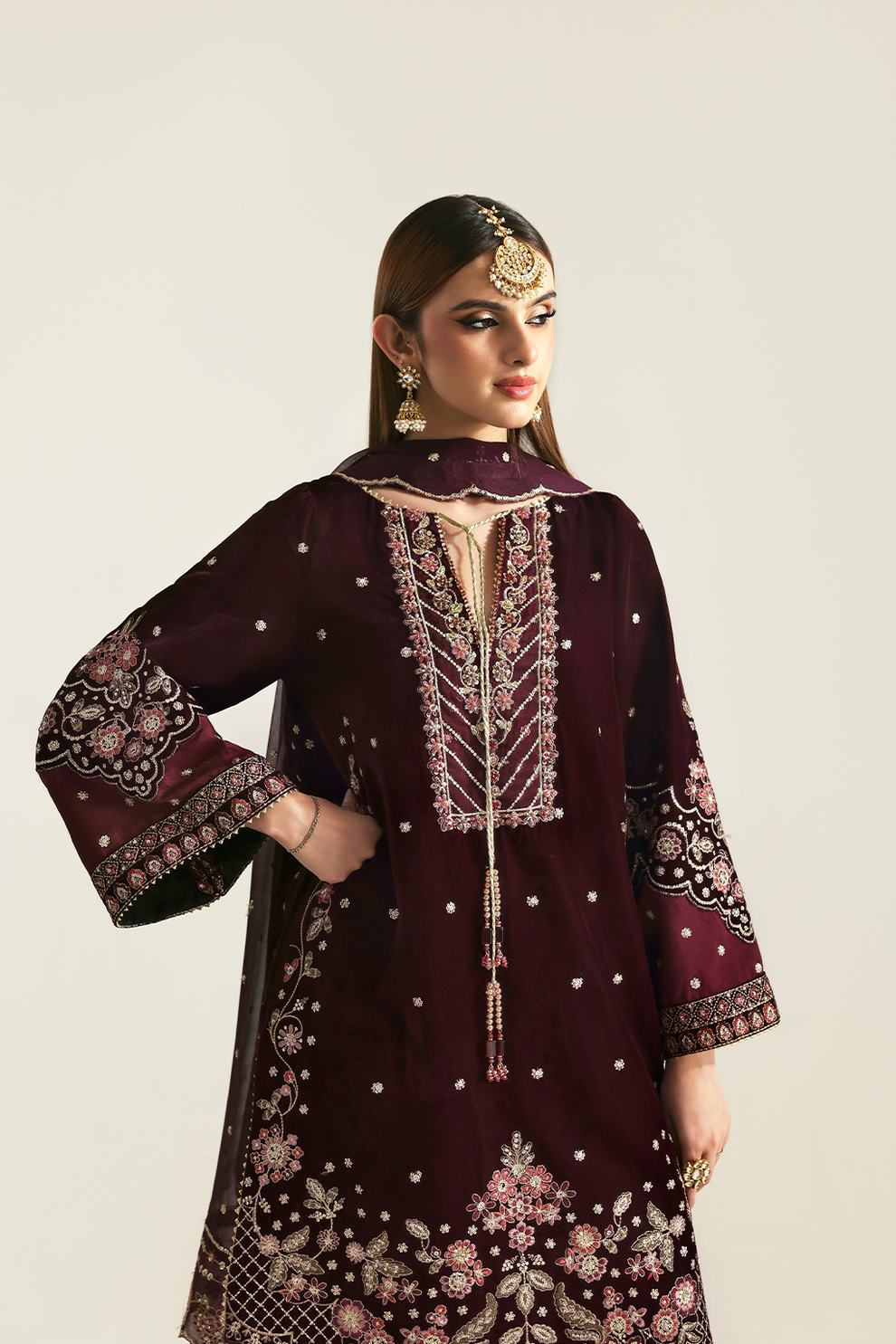 KANWAL Zarposh velvet collection by Emaan Adeel at #VogueClothingStudio