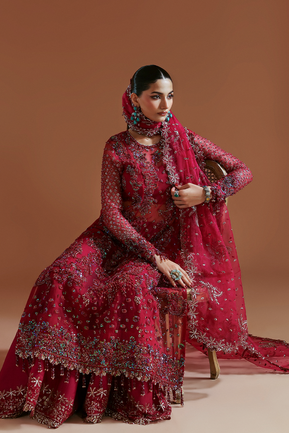 MARISOL - Celestique wedding formals by Emaan Adeel at #VogueClothingStudio