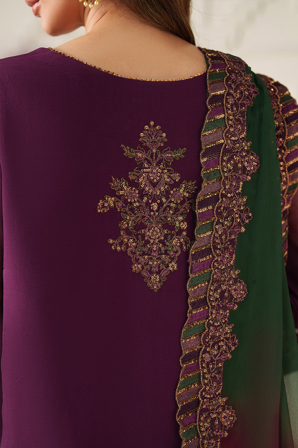 UE-624 Embroidered Chiffon
