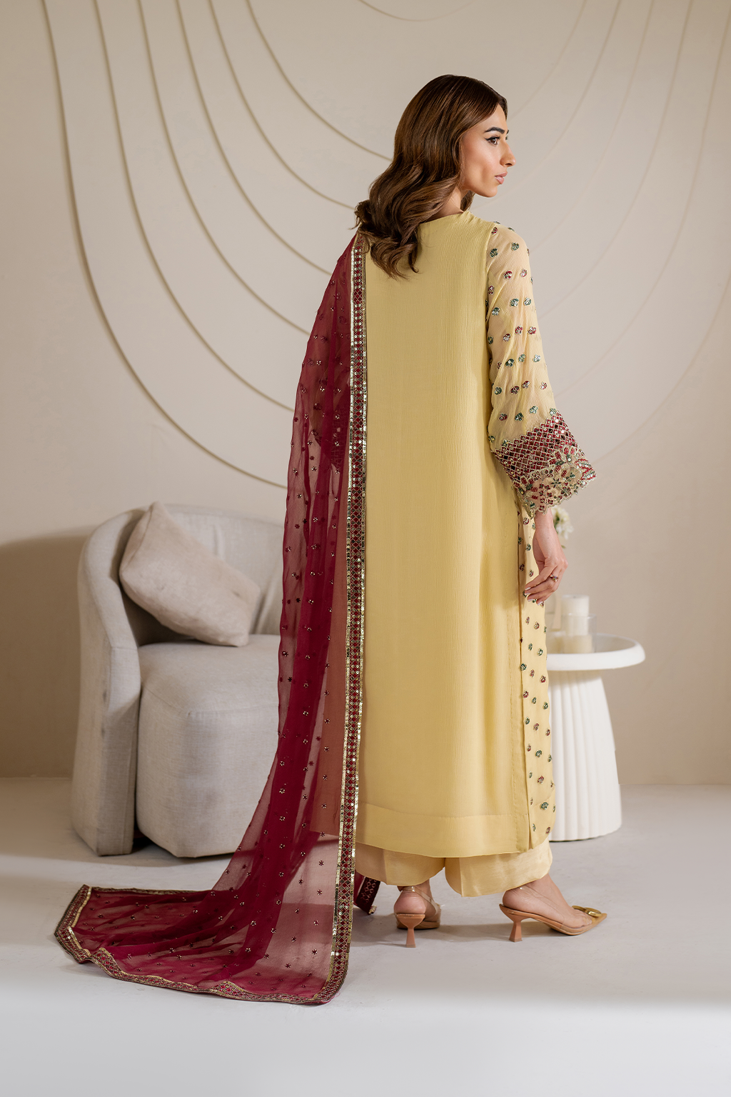 CC-61 Embroidered Chiffon