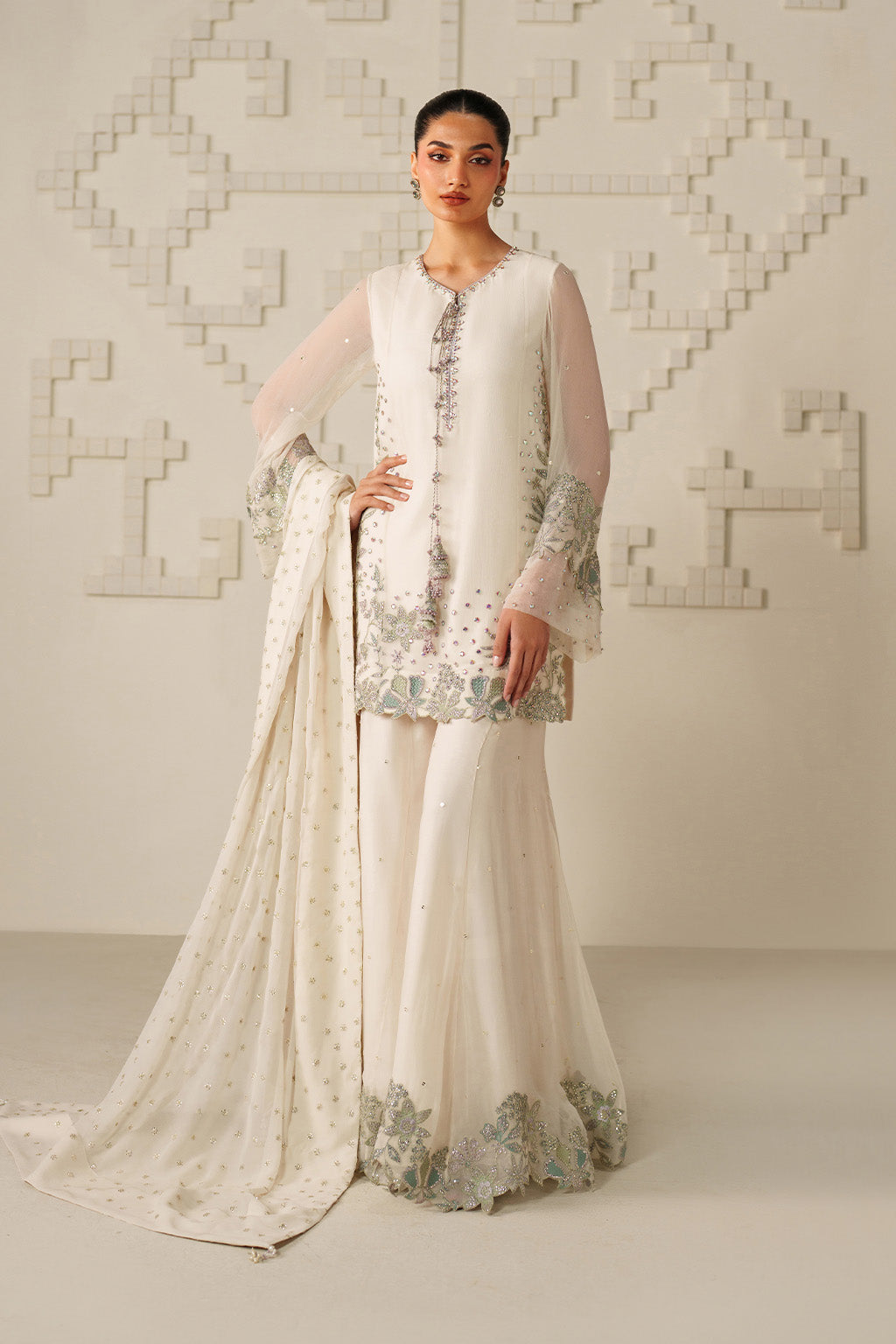 UE-620 Embroidered Chiffon